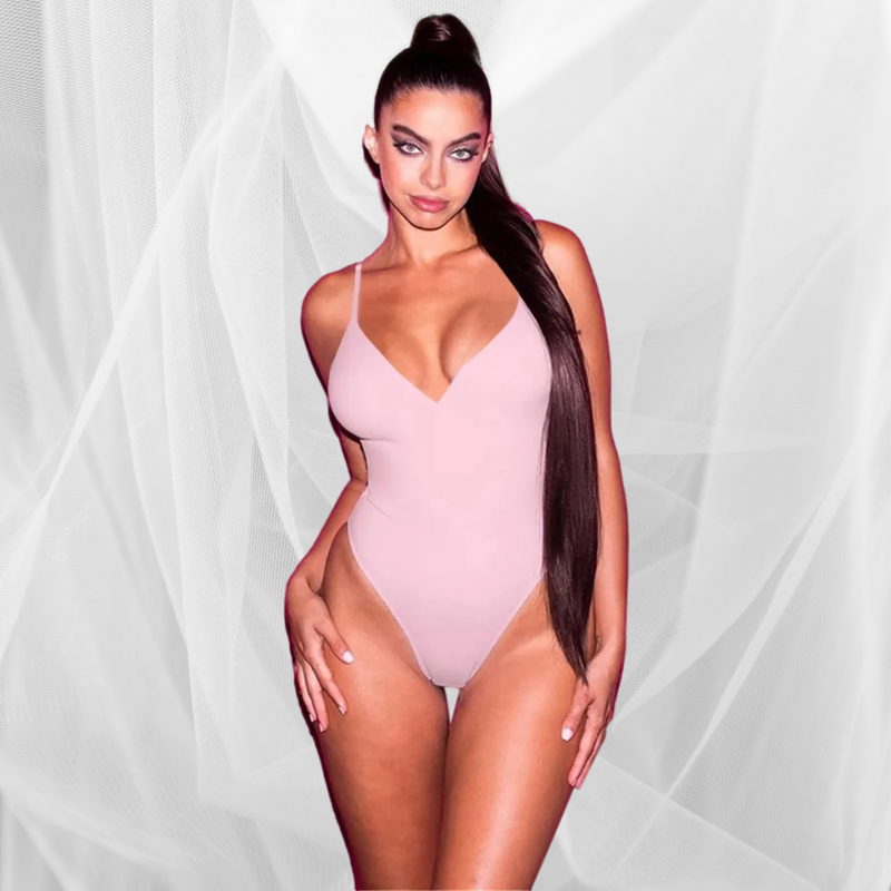 Sculpting Swimsuit/Bodysuit With Adjustable Straps