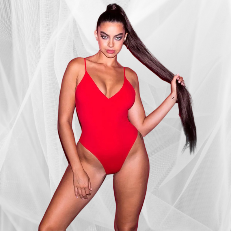 Sculpting Swimsuit/Bodysuit With Adjustable Straps